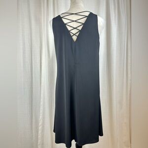 Jessica Howard Black Sleeveless A-Line Mini Dress